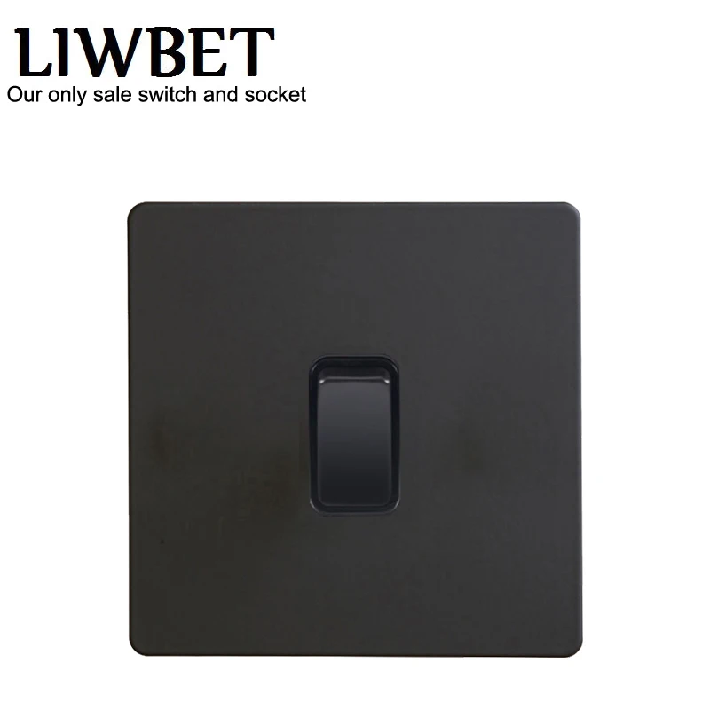 Настенный выключатель LIWBET черного цвета 2-сторонний светильник из нержавеющей