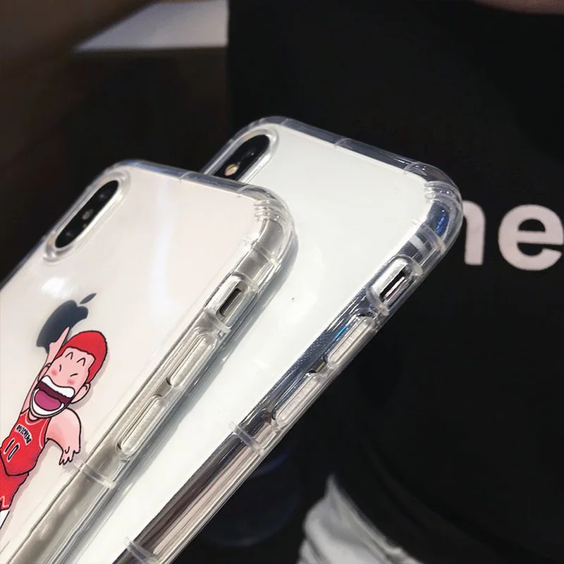 Милый мультяшный чехол Slam dunk с аниме для iPhone Xr XS Max 6 6S 7 8 Plus X противоударный