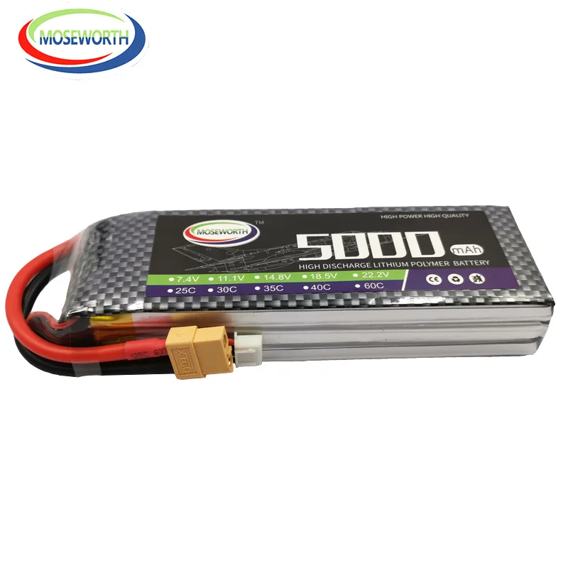 Новый дизайн 3S RC LiPo батарея 11 1 В 5000 мАч 35C для радиоуправляемого самолета