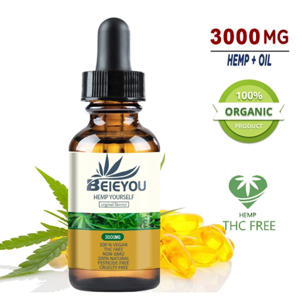 30ml 3000mg Essential Oils Hemp Seed Oil Herbal Drops No CBD Extract Organic for Pain Relief Help Sleep Anxiety | Красота и здоровье