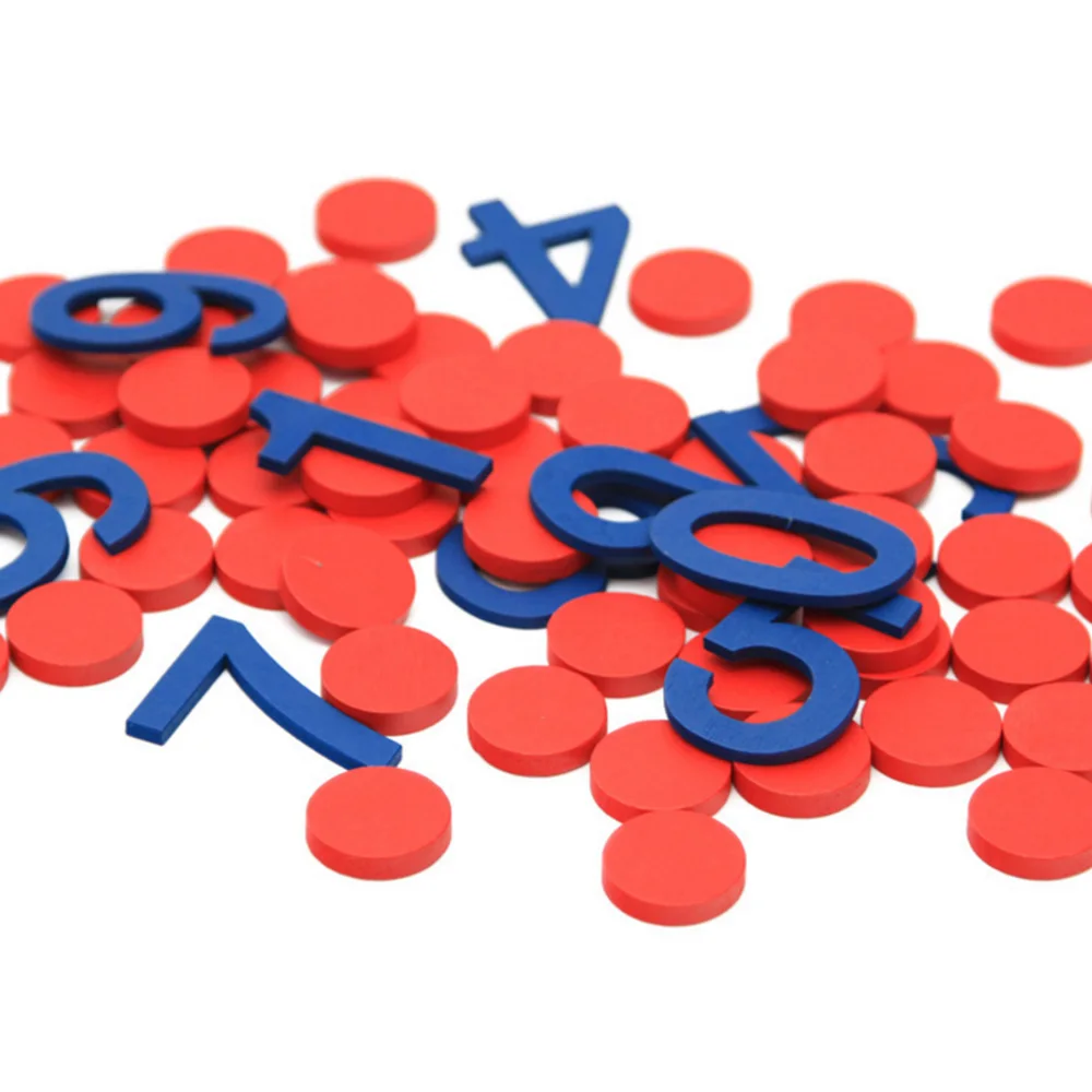 Деревянные математические игрушки Монтессори для раннего обучения цифровые