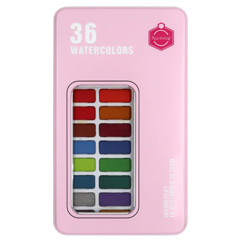 36Color-Pink 12/18/24/36 Цвет водонепроницаемого материала; Водонепроницаемая Цвет для татуажа, пигмент для мануального татуажа студент рисунок Краски ing воды Набор цветных кисточек с красками товары для рукоделия - Цвет: 36Color-Pink