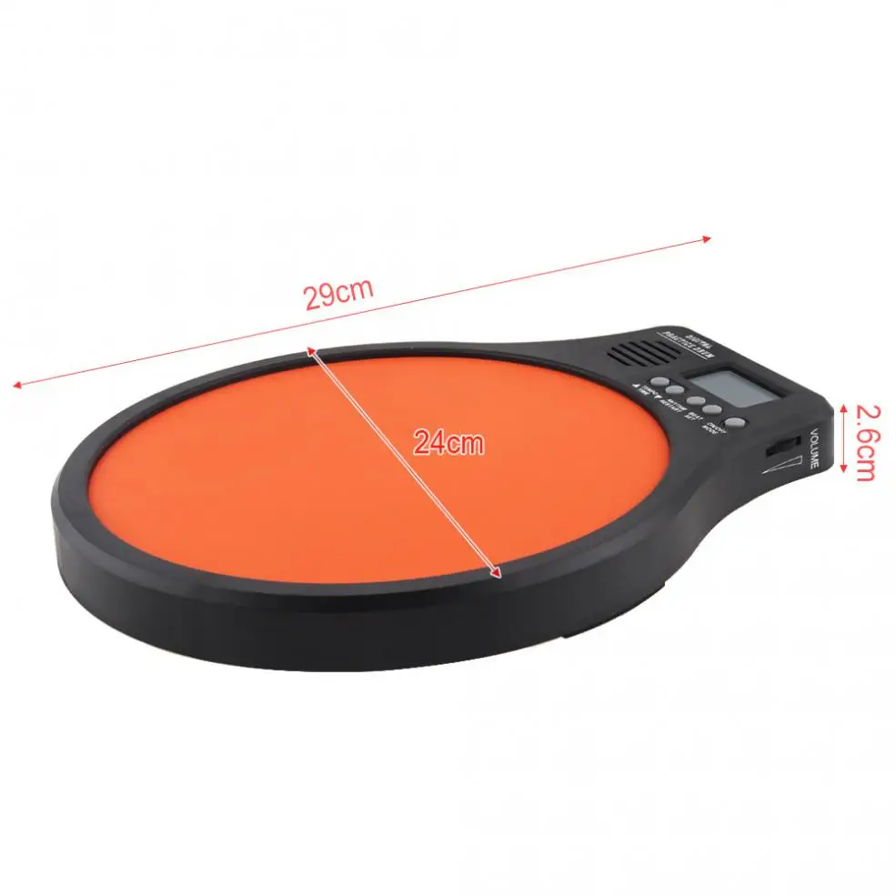 8 Inch Digital Electronic Dumb Drum Pad with Speed Detection Metronome Practice Drums 3 IN 1 for Jazz Exercise | Спорт и развлечения