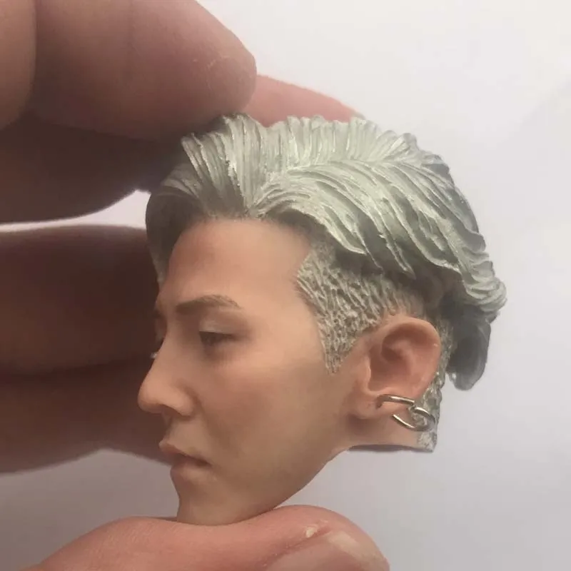 Голова Дракона Bigang 1/6G-Лепка с белой шерстью Корейская мужская голова солдата