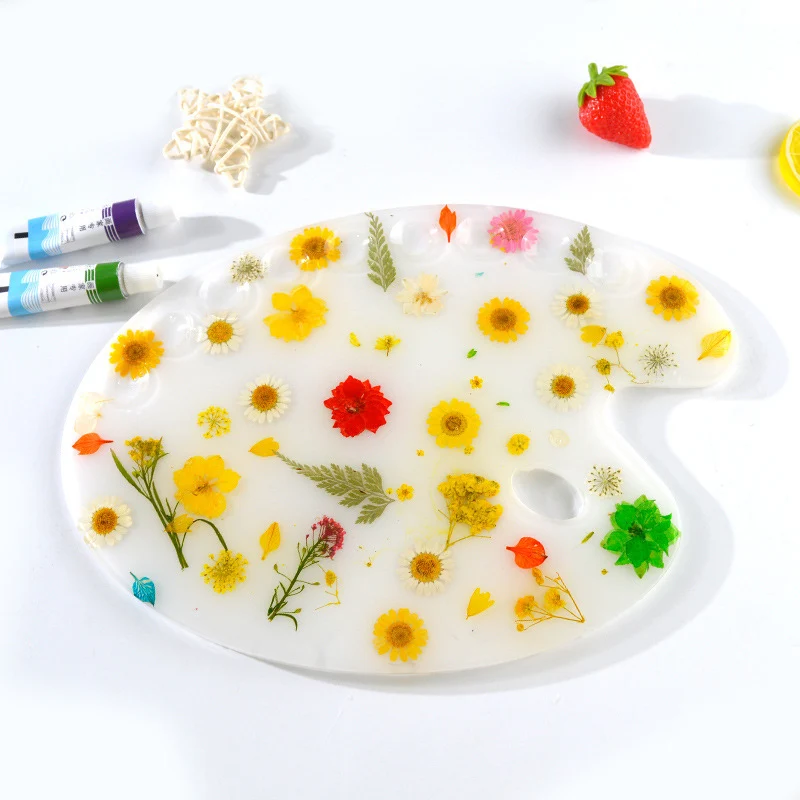 

Drawing Board Craft DIY Color Palette Epoxy Resin Silicone Mold Making For Jewelry Tools