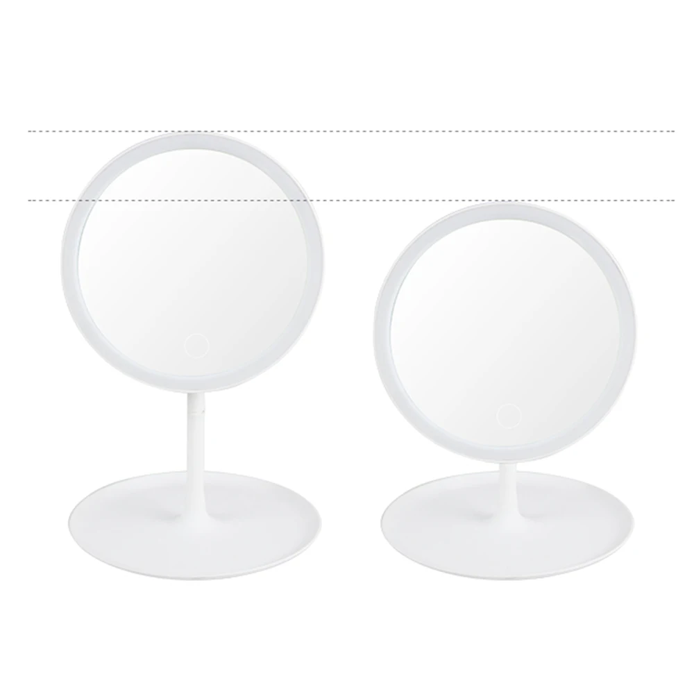 Светодиодное зеркало для макияжа с сенсорным экраном подсветка настольная лампа