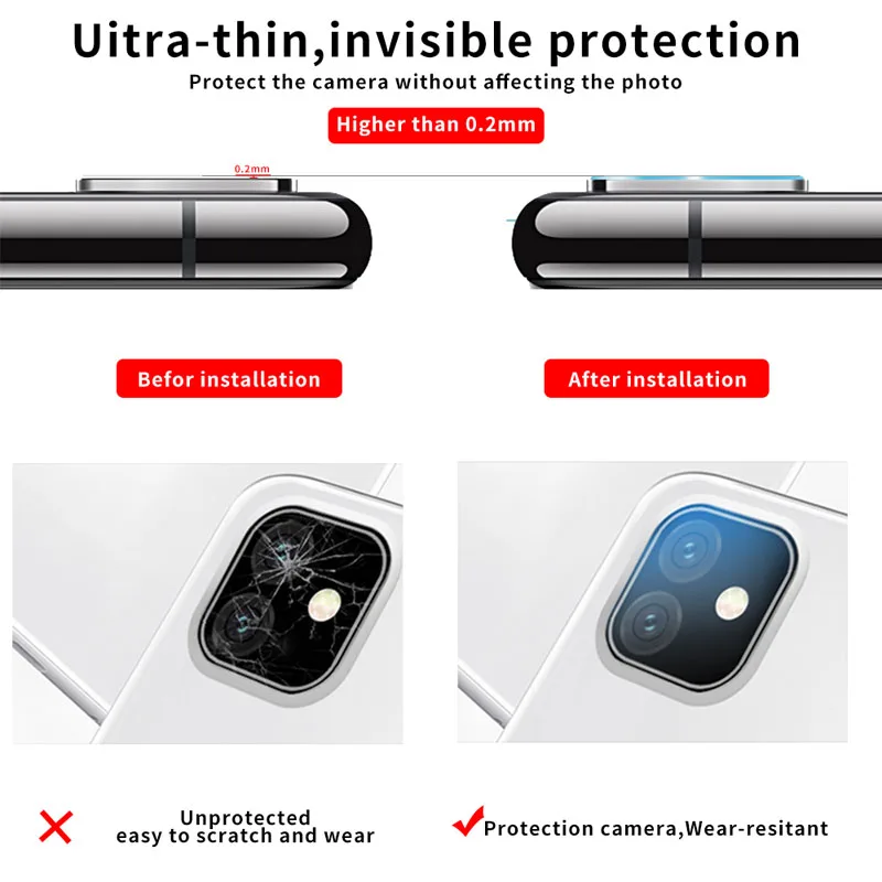 9D объектив мобильного телефона защитная пленка для iPhone 11 pro max IPhone 6 iPhone7 iPhone8