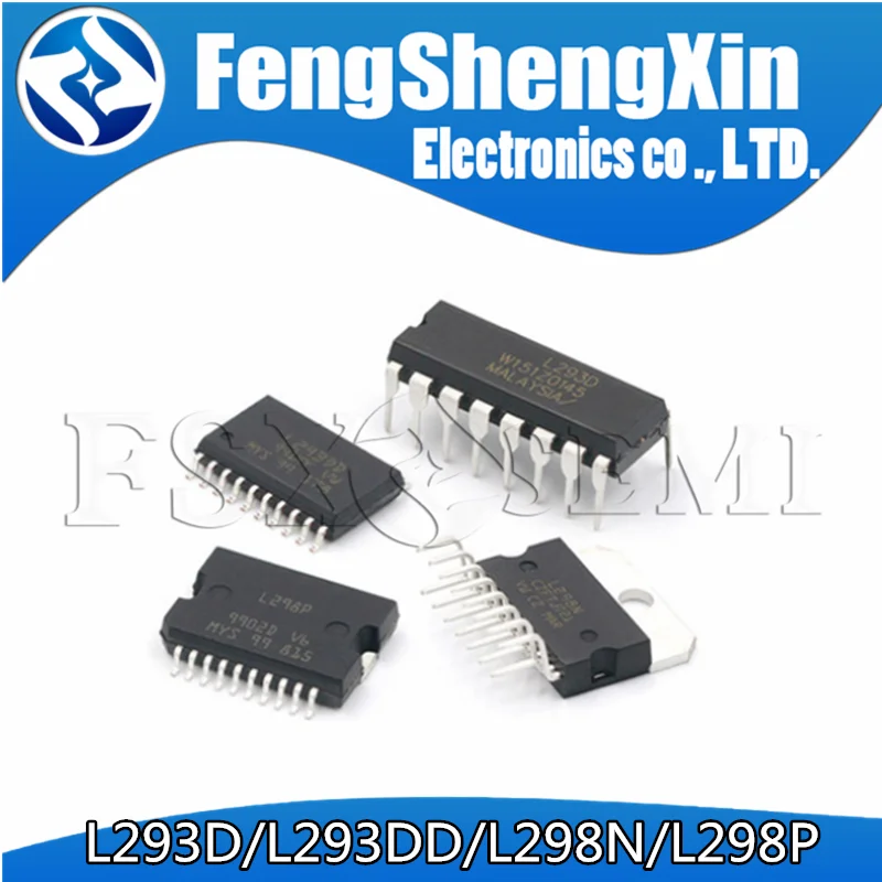5pcs/lot L293D DIP-16 L293DD SOP20 L298N ZIP-15 L298P HSOP-20 PUSH-PULL FOUR CHANNEL DRIVER WITH DIODES IC