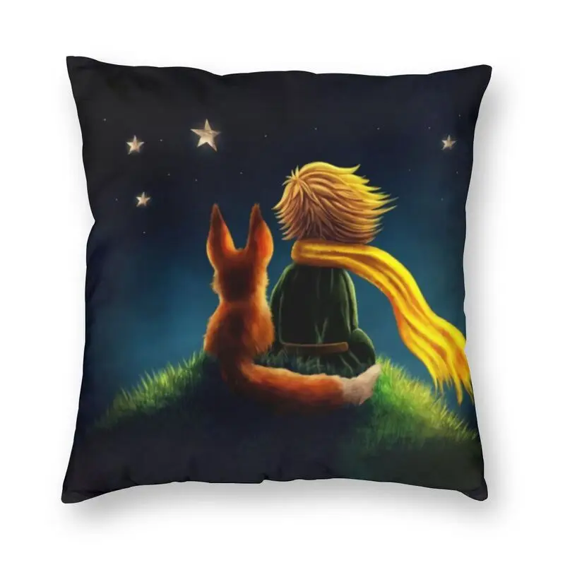 

Cool The Little Prince Fiction Square Throw Pillow Case Decoration 3D Two Side Printing France Fairy Tale Cushion Cover for Car