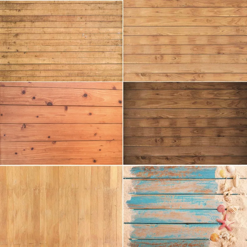 

Vinyl Custom Photography Backdrops Prop Wooden Planks Photography Background NY2FD-10