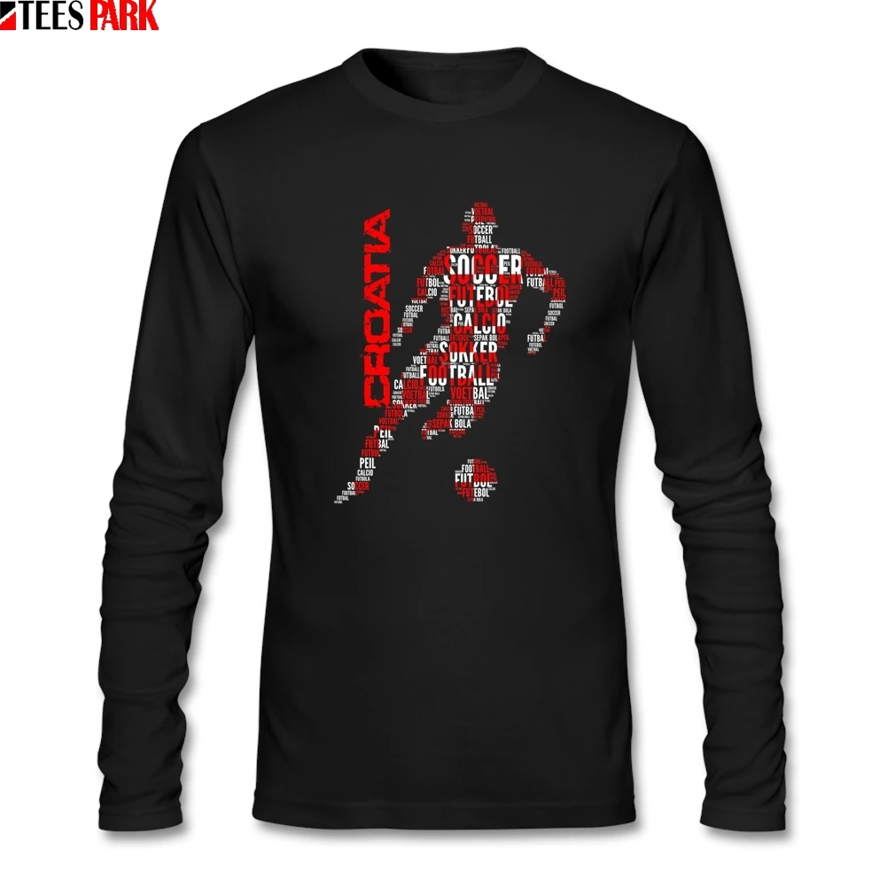 Личности для мужчин Хорватия футболист типографии футболка одежда взрослых 100%