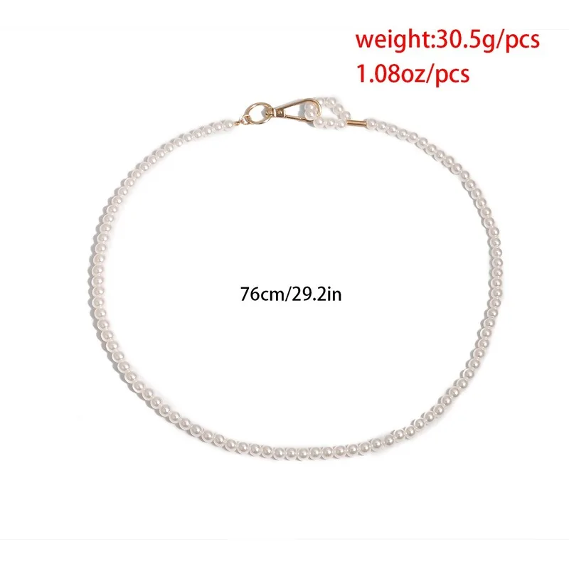 Винтажное роскошное колье-чокер с имитацией жемчуга и бусинами для женщин