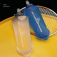 outdoor sports folding soft water bottle 500 ml bottle of free tpu water running water bag waistband marathon vest