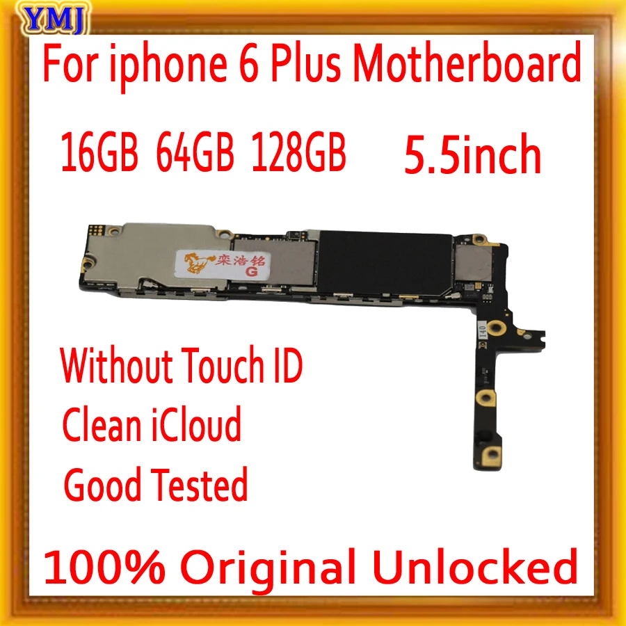 С Touch ID/без ID для iPhone 6 Plus материнская плата с полной разблокировкой 100% оригинал P MB