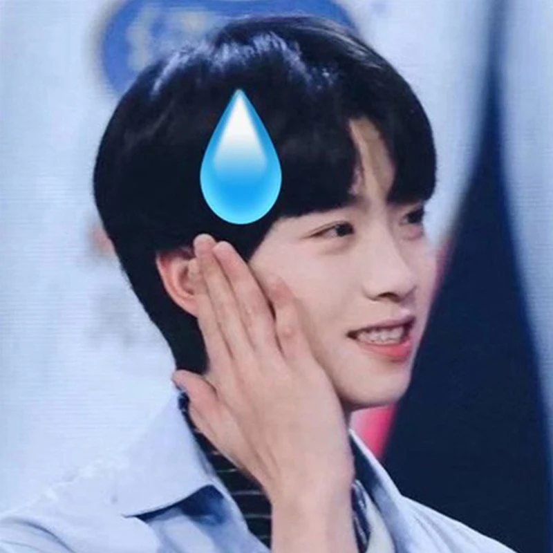 1Pcs Fashion Emojied Hairpin Speechless Sweat Water Drop Hair Clip For Cool Girl |