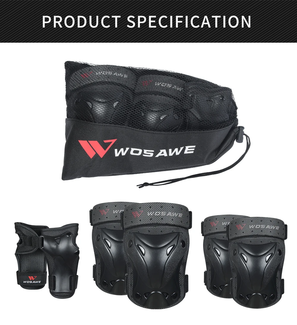 WOSAWE Детские Молодежные наколенники налокотники для активного отдыха