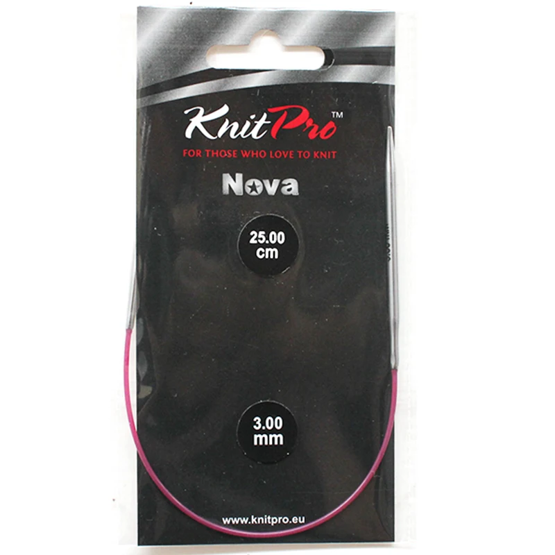 

Knitpro Nova Metal 25 cm Fixed Circular Needle