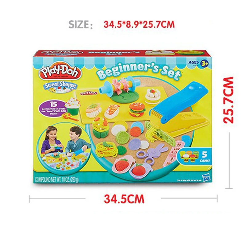 

Hasbro Play-Doh Clay Kitchen Series Molds Noodle machine Set Model Tool Toys Educational Toy Plasticine Kids Toys A9800
