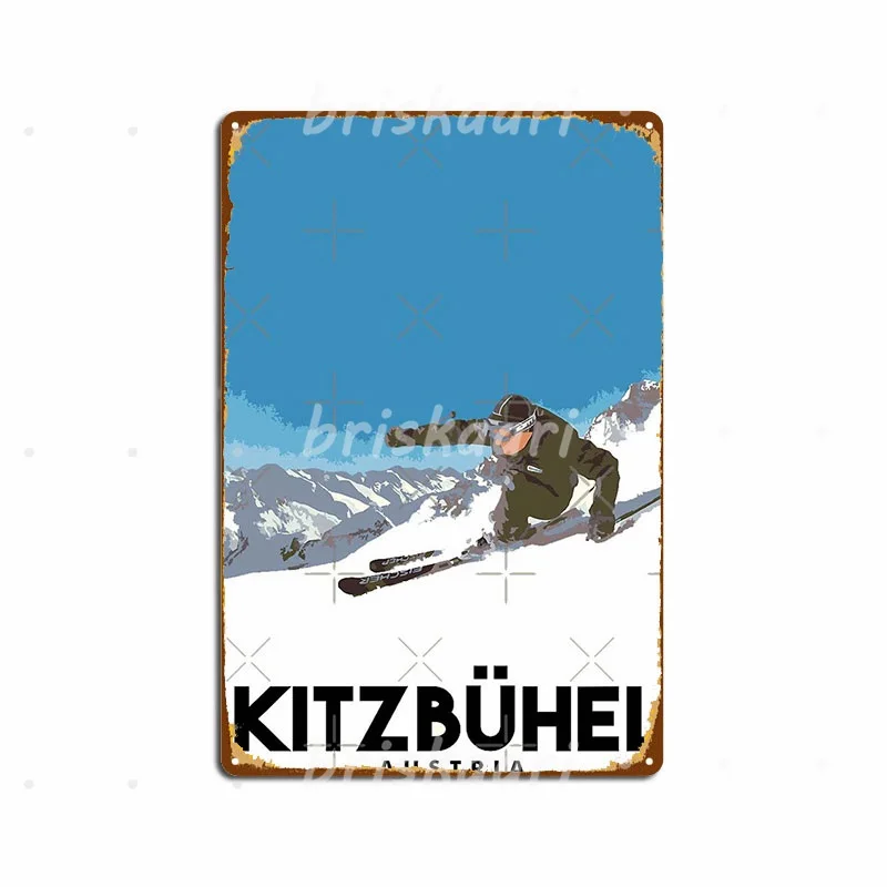 

Австрийские металлические плакаты Ski kitzb. HEL, классические металлические Плакаты для клуба, бара, кинотеатра, гаража