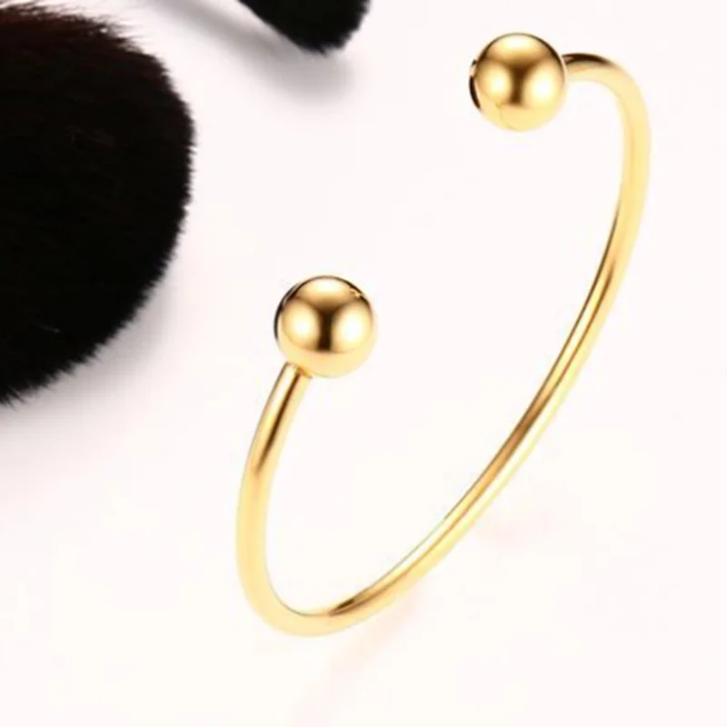 Женский Открытый браслет из нержавеющей стали европейский и американский стиль