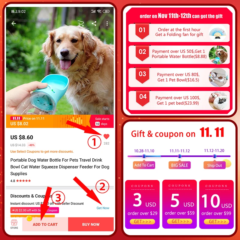 Переносная бутылка для воды собак и домашних животных дорожная миска питья