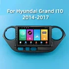 Автомагнитола для Hyundai Grand I10 2014-2017, 2 Din, Android, стерео, GPS-навигация, WIFI, BT, автомобильный мультимедийный видеоплеер, головное устройство
