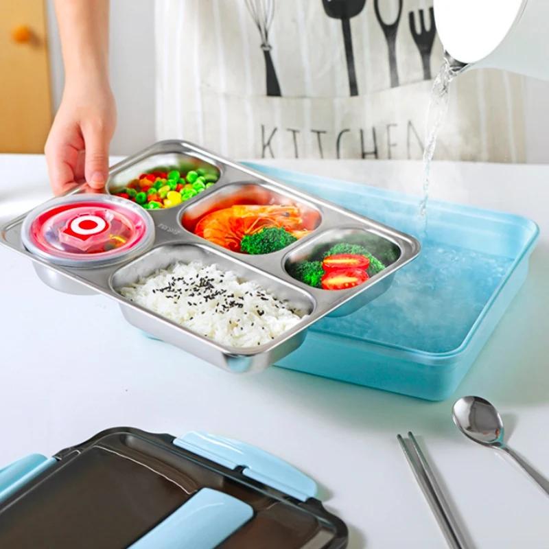 Портативный Ланч бокс из нержавеющей стали 304 новый популярный стильный