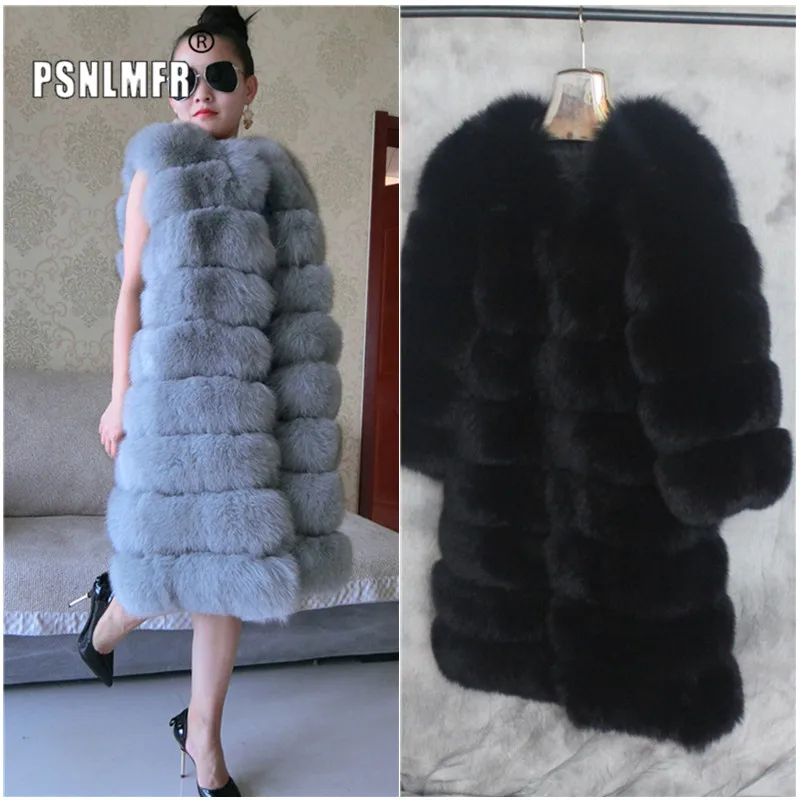 

Woman Chalecos Mujer Russian Mehovaya Real Fur Vest Fashion 2020 Winter Warm Comfortable Genuine Luxury Real Fox Fur Coat