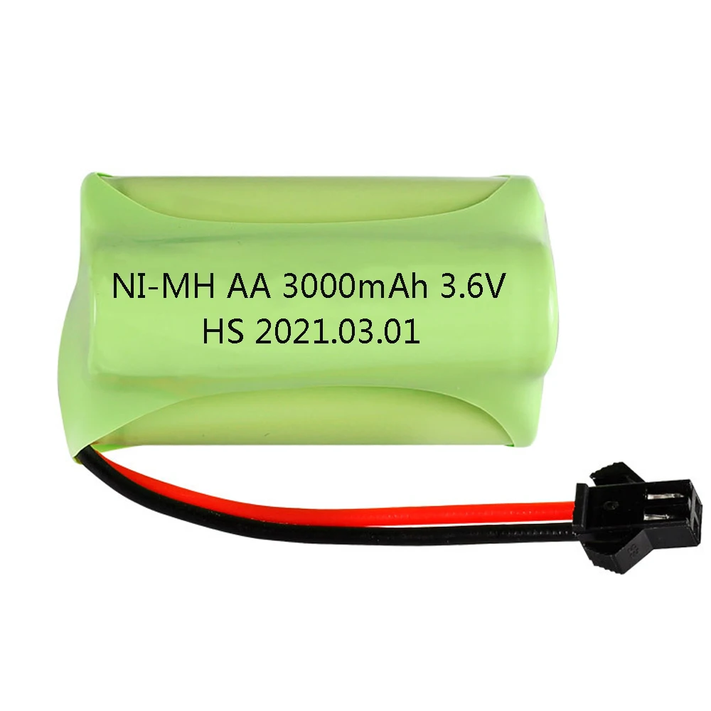 Перезаряжаемый Аккумулятор AA Ni-MH 3 6 в 3000 мА/ч модель SM Plug T для игрушек с