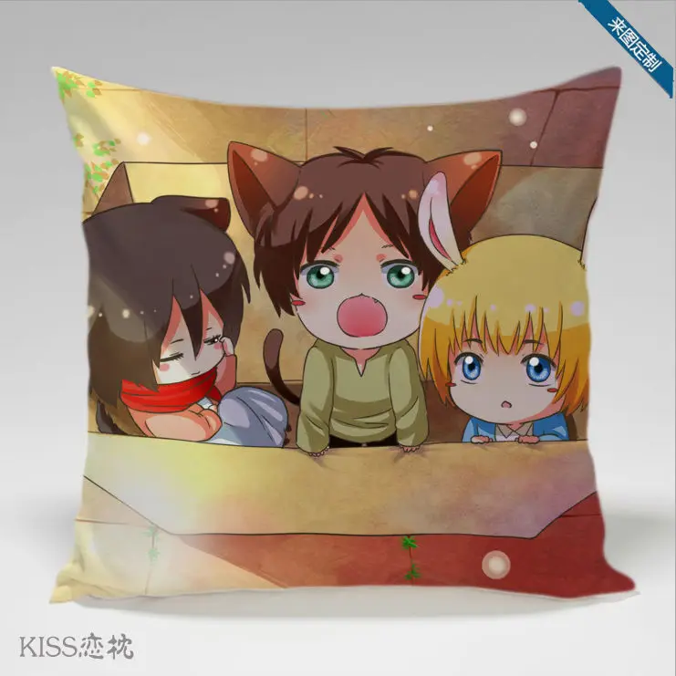 Мягкая игрушка атака на Подушка титана игрушки для детей Атака Титанов Леви