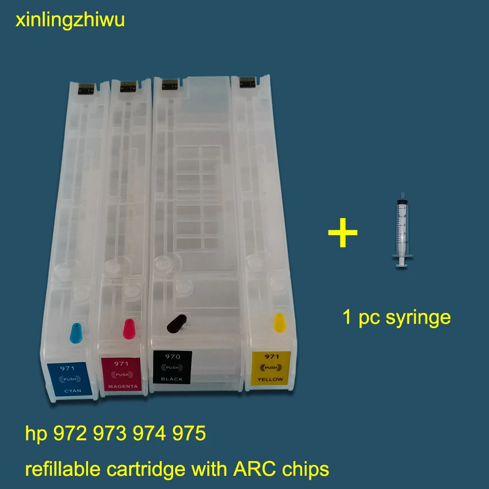 Многоразовый картридж для HP 973 973XL с постоянным чипом принтера PageWide 452dn 452dw 477dn 477dw