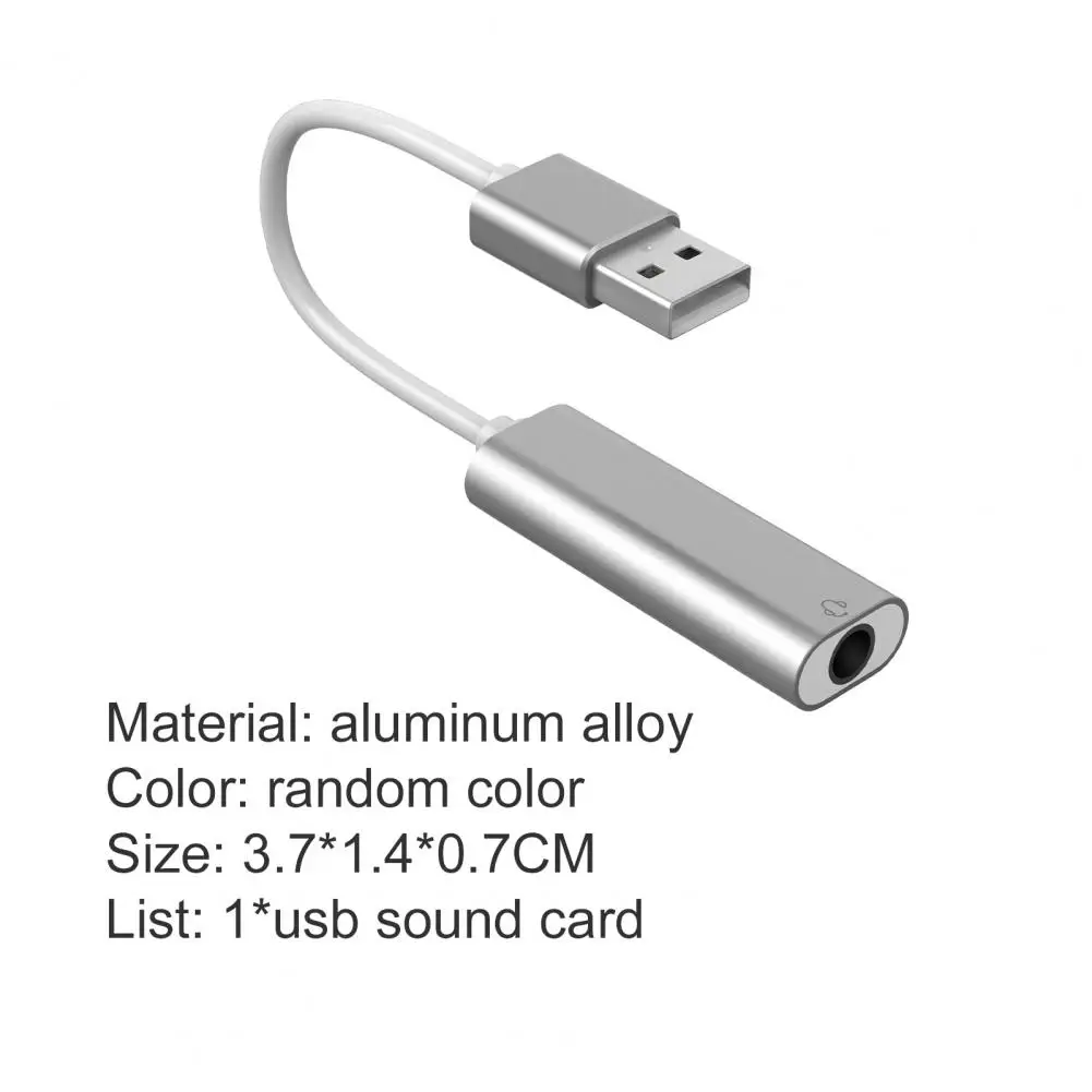 USB-звуковая карта 2 в 1 из алюминиевого сплава для компьютера 7 каналов |