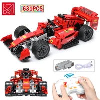 2021 moc 114 technical rc racing car formula building blocks city remote control drift vehicle bricks toys for children