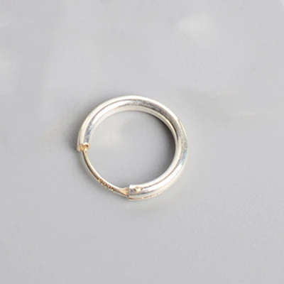 10MM Серьги-кольца из стерлингового серебра 925 пробы для женщин и мужчин толще, чем обычные круглые серьги в виде тонкого кольца сережки серьги ювелирные изделия - Цвет камня: 10MM