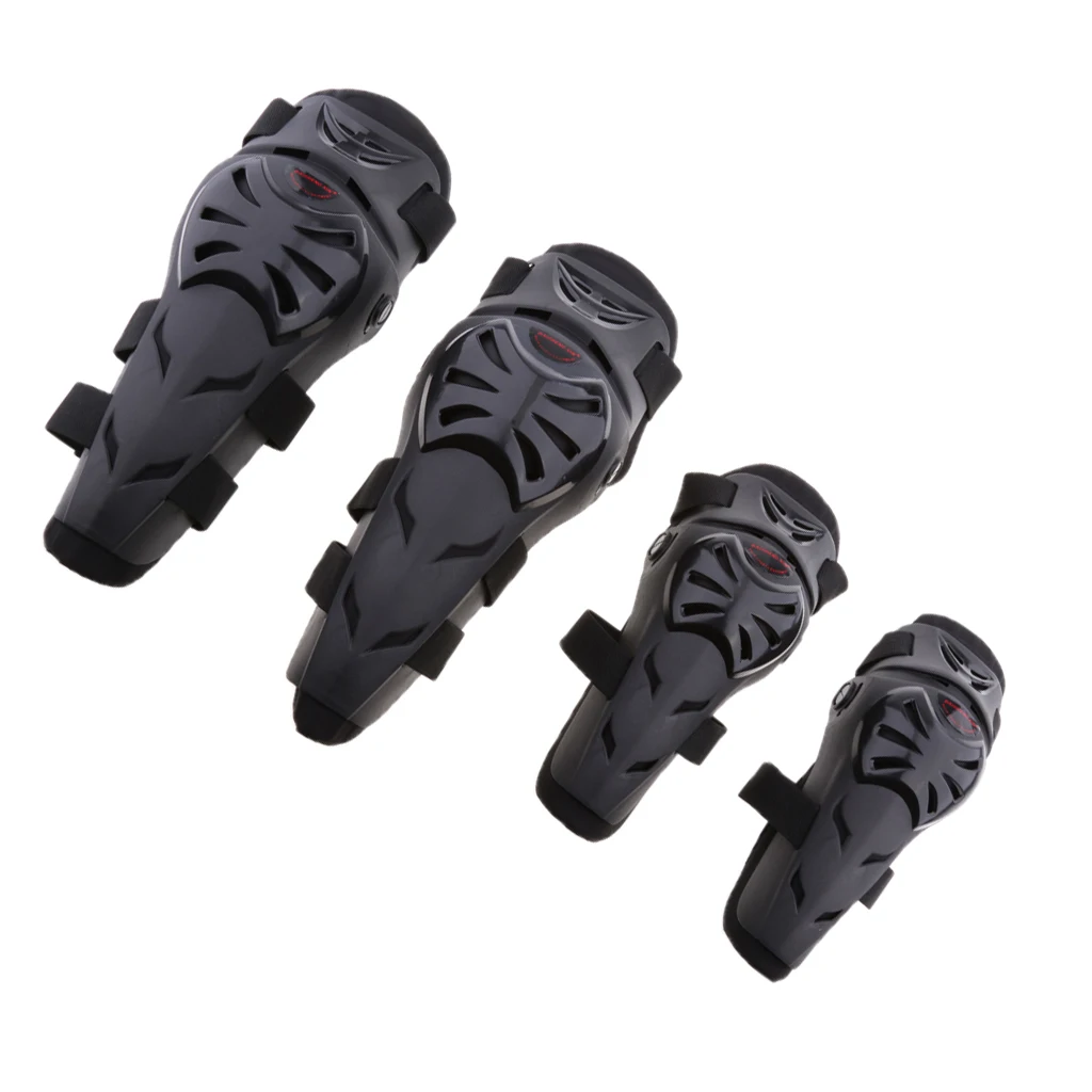 

4Pcs Motorcycle Knee Elbow Protector Motocross Racing Knee Shin Guard Pads Protective Gear for Adults