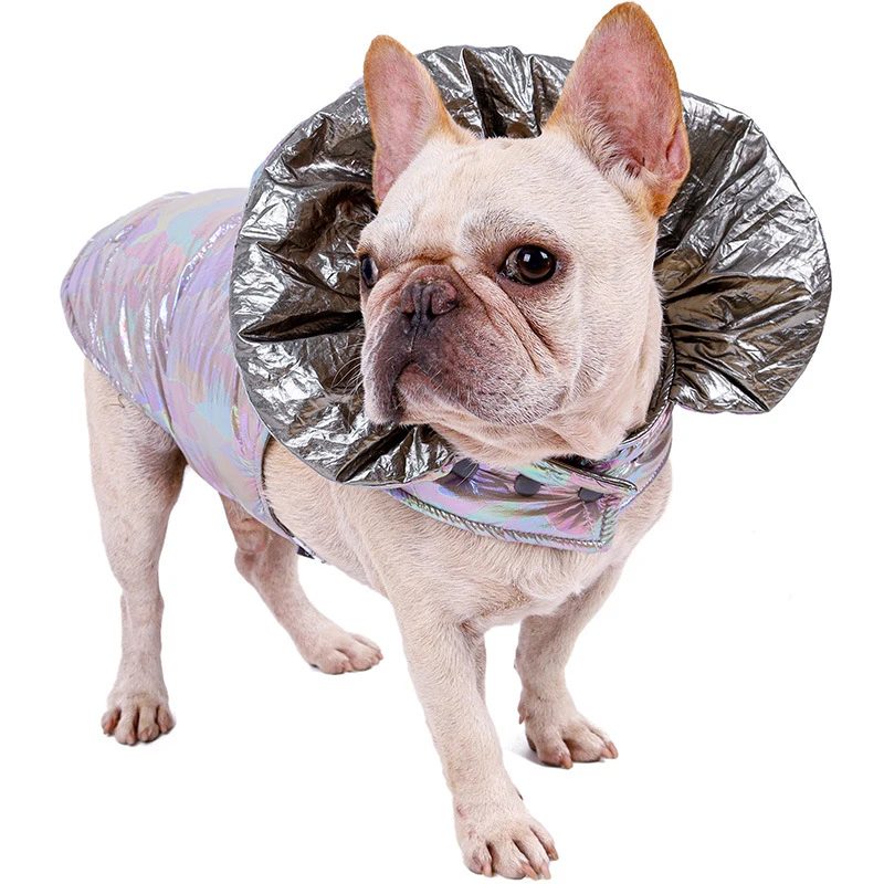 Зимнее теплое пальто для собак толстовка с капюшоном маленьких больших