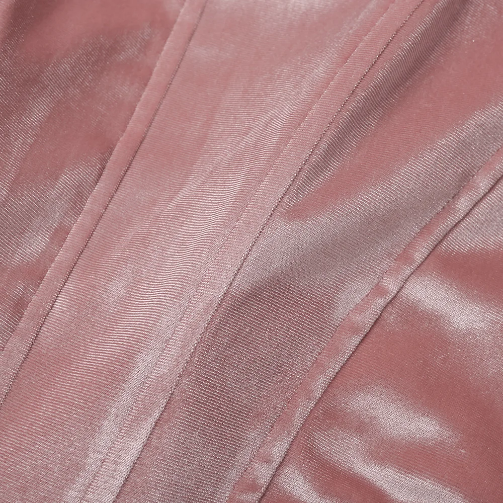 

2020 Explosion Models Pleated Slim Three-dimensional Sexy Word Collar Strapless Pink T-shirt Female