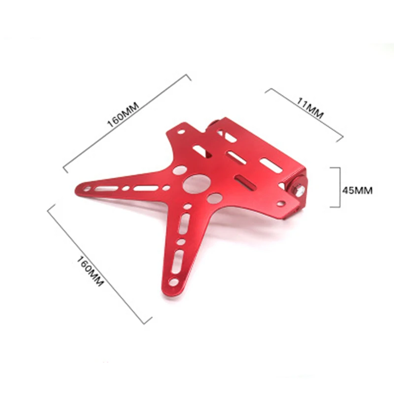 Стойка для номерного знака мотоцикла универсальная из алюминиевого сплава с