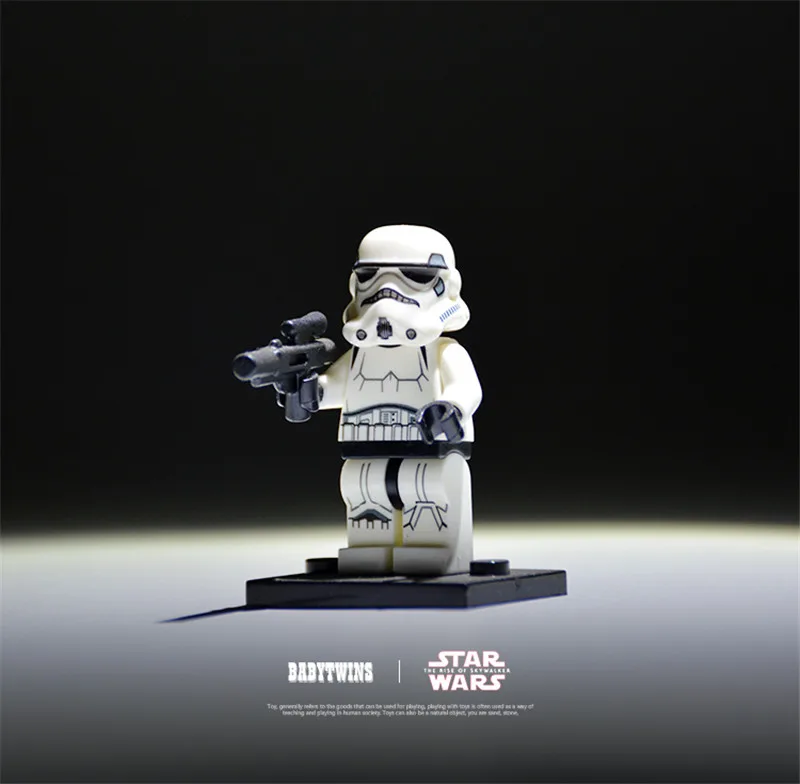 

10piece 5-6cm Star Wars Stormtrooper R2D2 C3PO Leia Action Figures Educational Building Blocks Brick Toys For Children gift