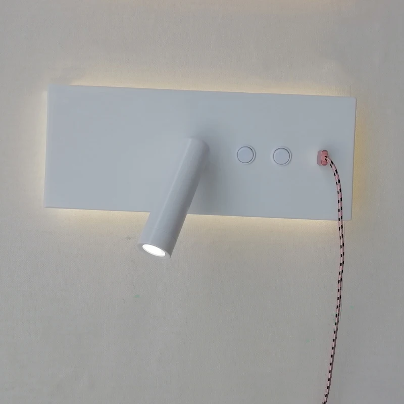 Светодиодный настенный светильник для чтения USB мобильный телефон зарядка