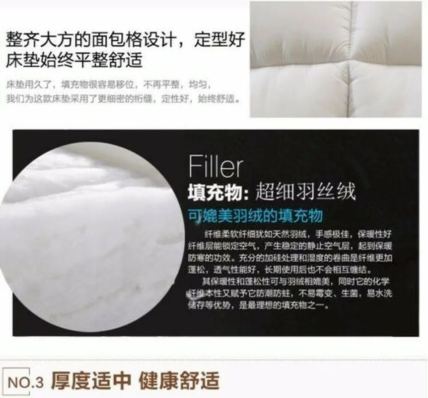 

10cm Thickened Comfort Soft Mattress Filler Thick Folding Single Double Tatami Cotton Pad Comfortable Bedding Home Furnishing