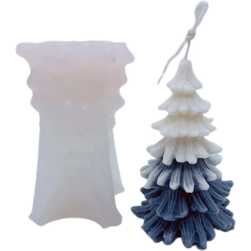 

Coniferous Christmas Tree Candle Epoxy Resin Mold DIY Crafts Xmas Cedar Pine Tree Aromatherapy Ornaments Silicone Mould