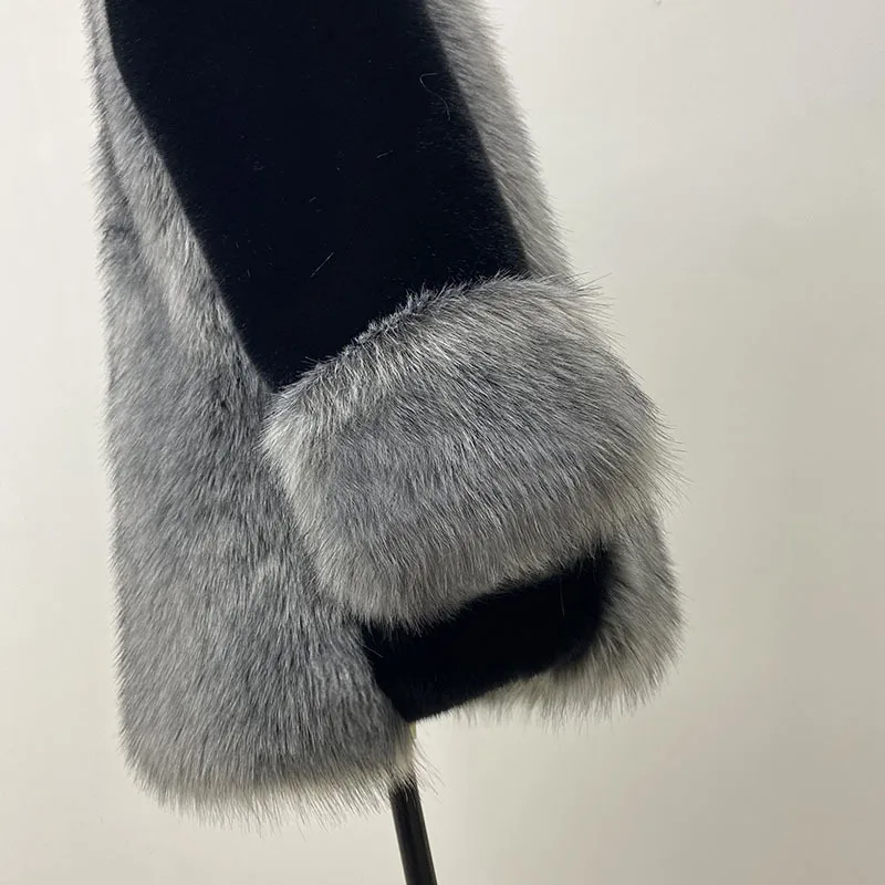 HJQJLJLS 2021 Winter New Women Long Thick Warm Faux Mink Fur Coat Female Long-sleeve Hooed High Imitation Fur Jacket Outerwear images - 6
