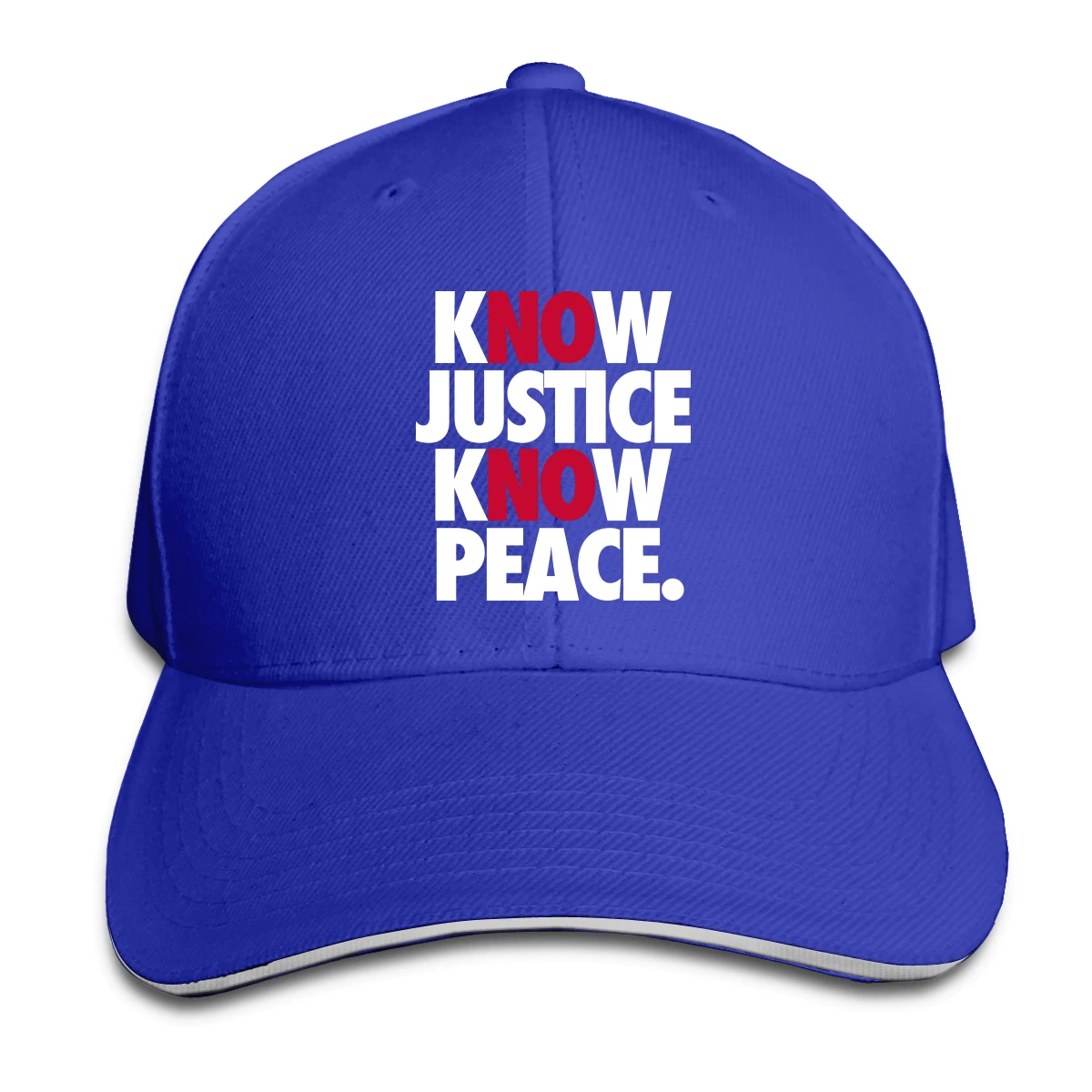 

Know Justice Know Peace men's womens Fashionable breathable Baseball Cap