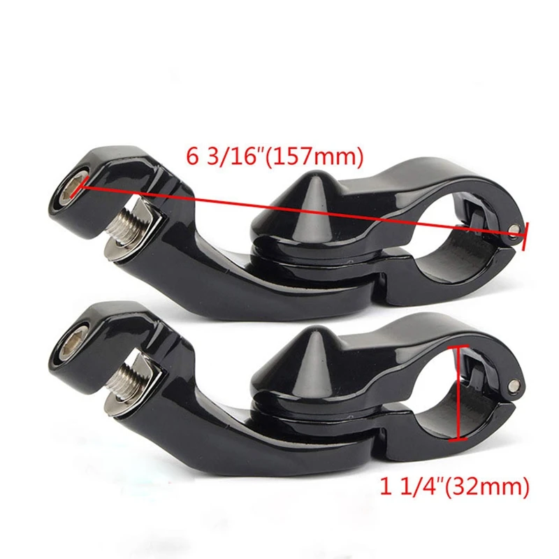 

1-1/4Inch Short Angle Highway Pegs Mount Kit for Touring Electra Road Glide Engine Guard Foot Pegs Mount