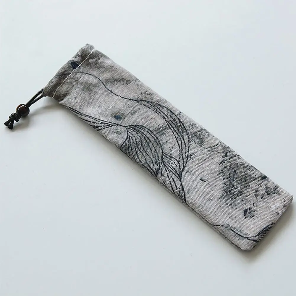 Женская портативная Холщовая Сумка на шнурке для хранения модель в японском