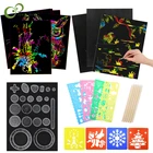 1 Набор сделай сам, волшебный цвет, радуга, рисование, Набор карточек с искусством для рисования, палочка, рисование, игрушки для детей YJN