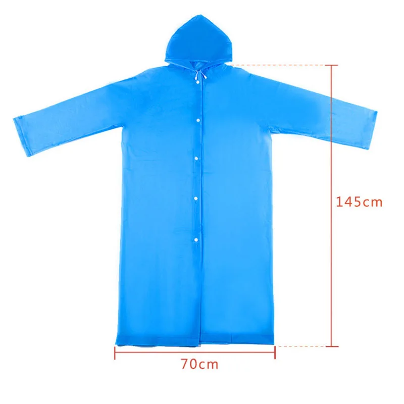 1 шт. неодноразовый Прочный модный прозрачный дождевик с капюшоном Полный