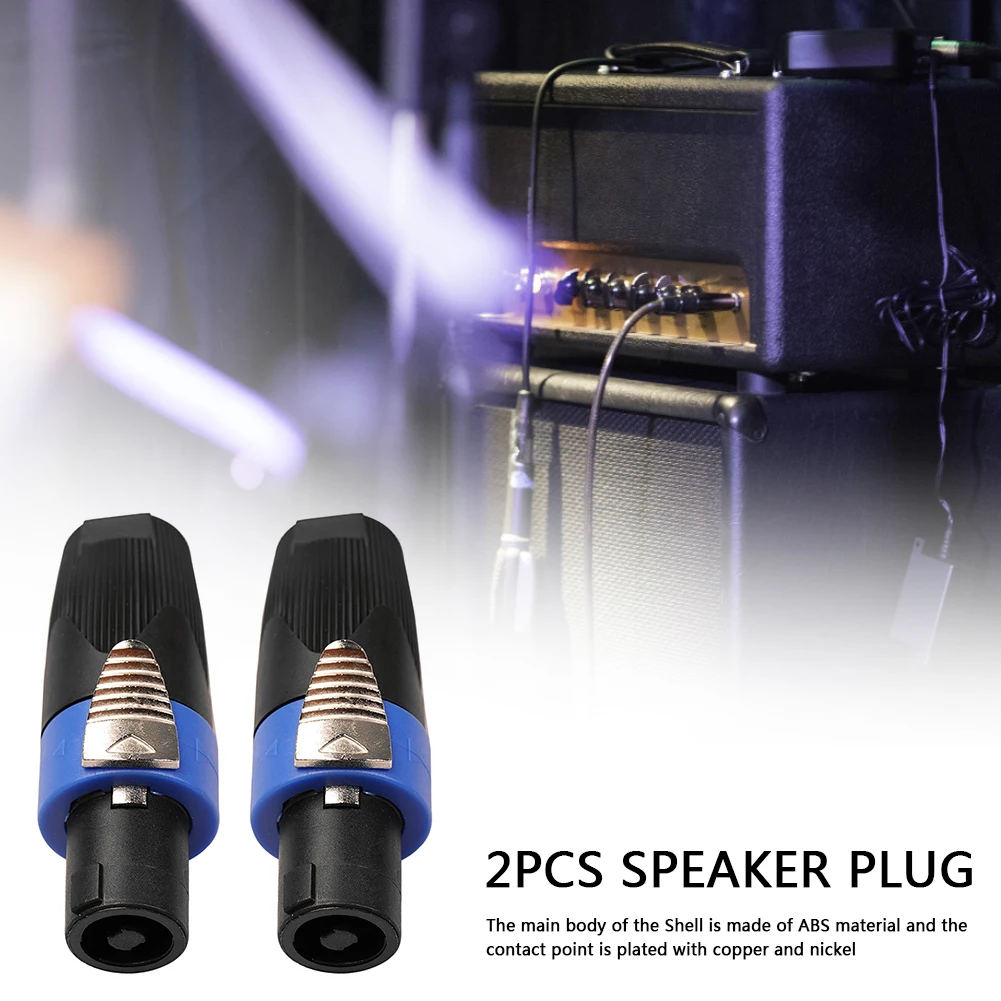 Audio Speaker Plug Connectors 2/10x 4 Pole Accessories Outdoor Music Listening Supplies for Neutrik Speakon NL4FC