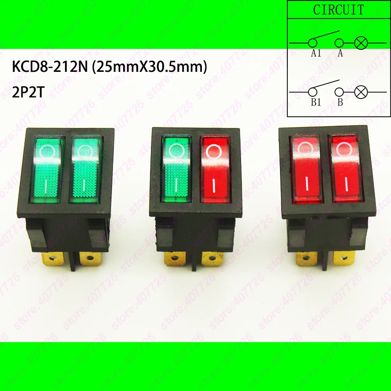Фото 1 шт. KCD8-6PIN двойной перекидной переключатель ВКЛ-ВЫКЛ качели лодка Мощность с 220V 1 шт. KCD8-6PIN двойной перекидной переключатель ВКЛ-ВЫКЛ качели лодка Мощность с 220V